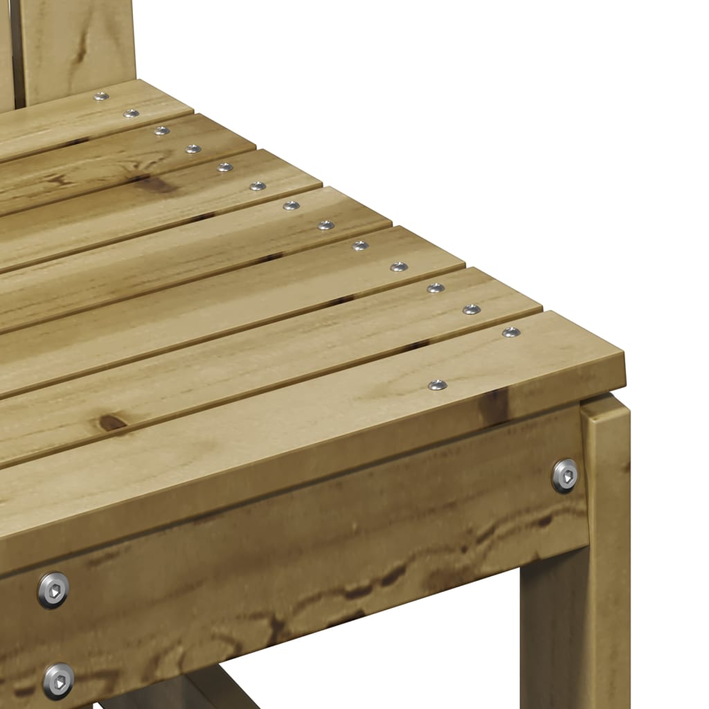 3-Piece Pine Wood Garden Lounge Set - Durable & Stylish Design