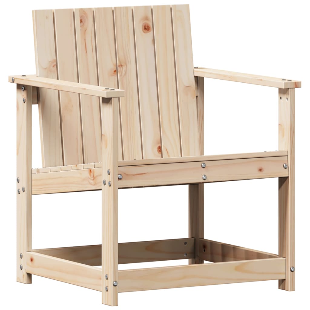 Solid Pine 3-Piece Garden Lounge Set - Stylish Outdoor Comfort
