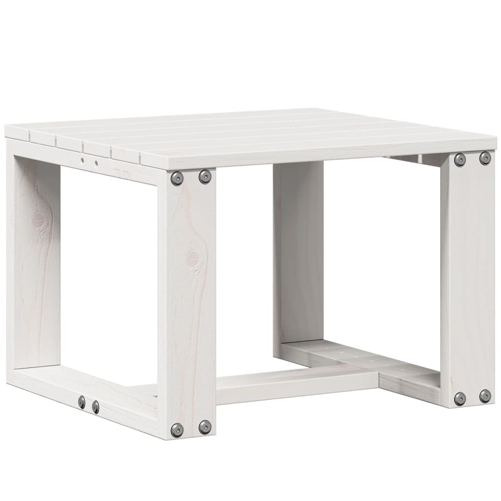 White Solid Pine Wood 3 Piece Garden Lounge Set - Stylish & Durable