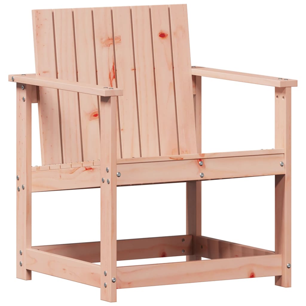 3-Piece Solid Wood Douglas Garden Lounge Set - Natural Finish