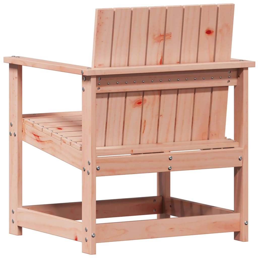 3-Piece Solid Wood Douglas Garden Lounge Set - Natural Finish