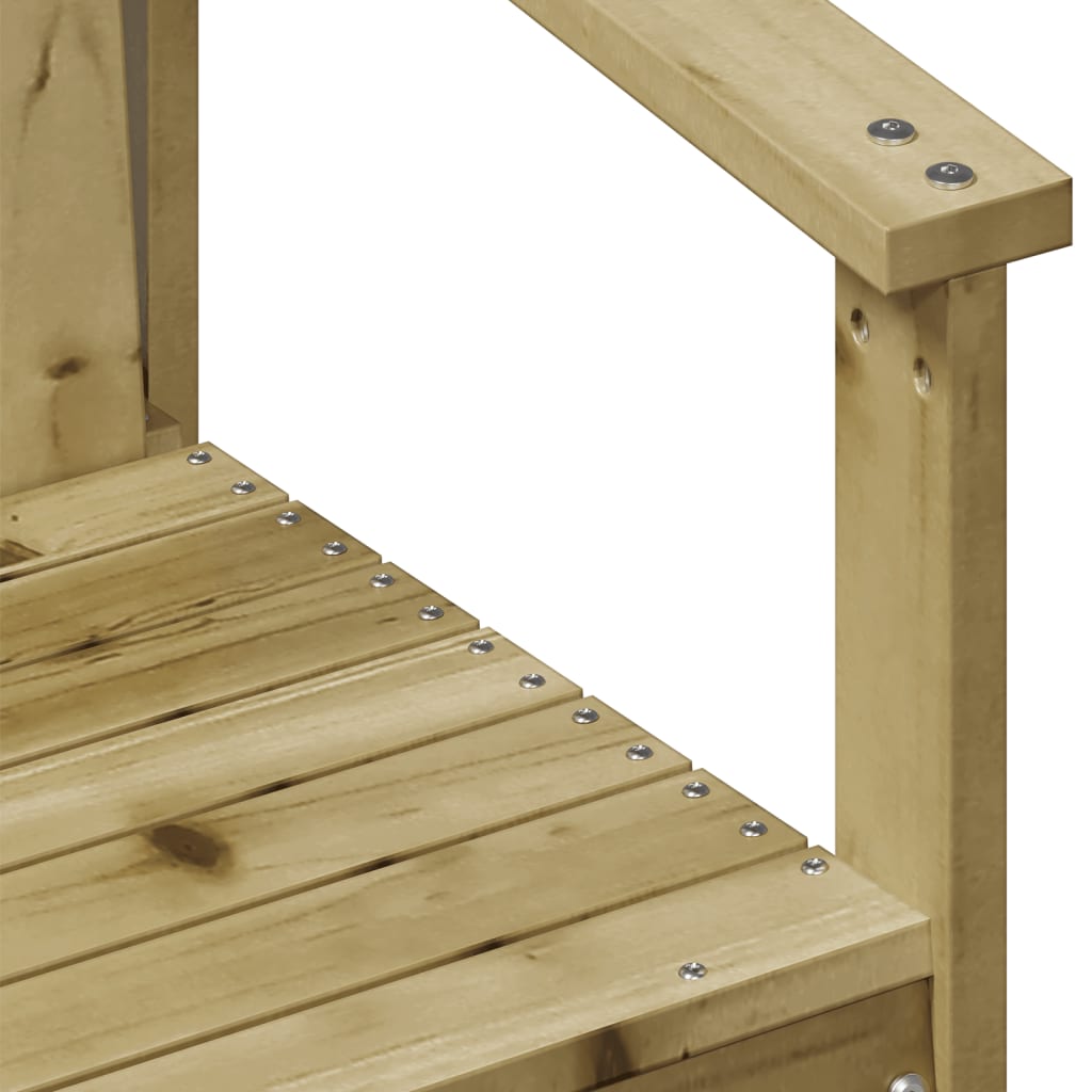 Stylish 3 Piece Garden Lounge Set in Impregnated Pine Wood