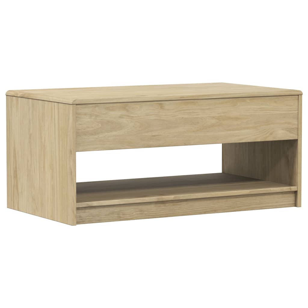 Coffee Table SAUDA Oak 99x55x45 cm Solid Wood Pine
