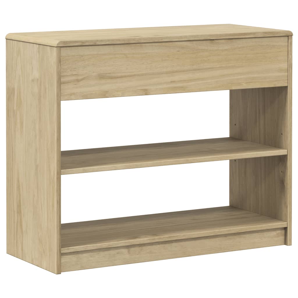 Solid Oak Console Table SAUDA - 89.5x36.5x73 cm Pine Wood