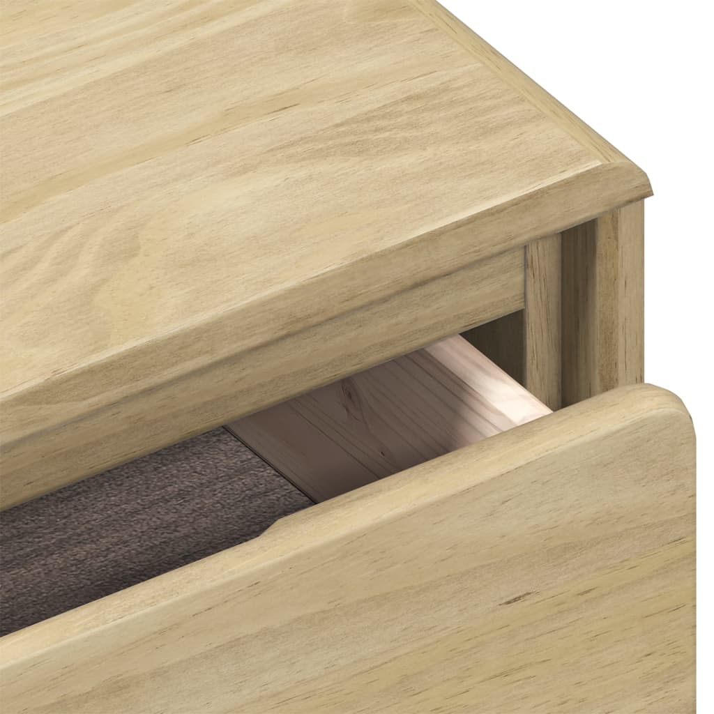 Solid Oak Console Table SAUDA - 89.5x36.5x73 cm Pine Wood