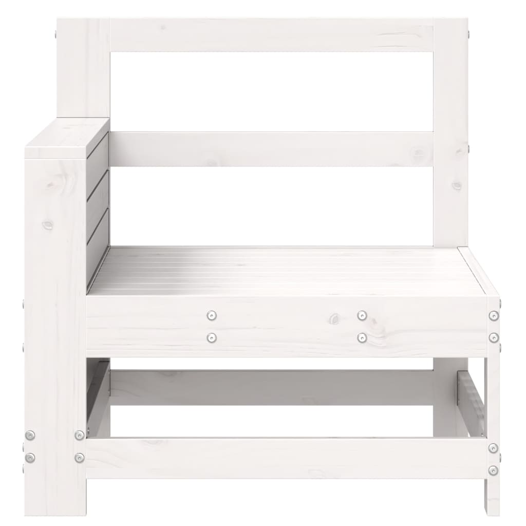 White Pine Garden Armrest Sofa 69x62x70.5 cm - Solid Wood