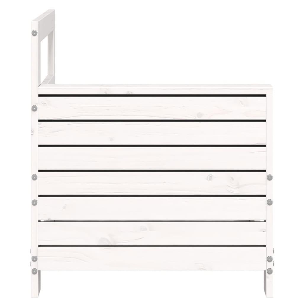 White Pine Garden Armrest Sofa 69x62x70.5 cm - Solid Wood