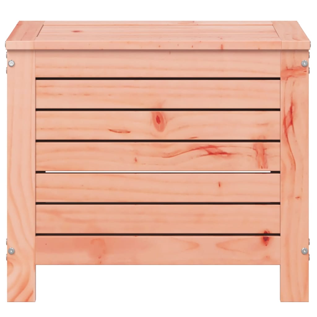 Solid Wood Douglas Garden Footstool, 62x31.5x52 cm - Natural Finish