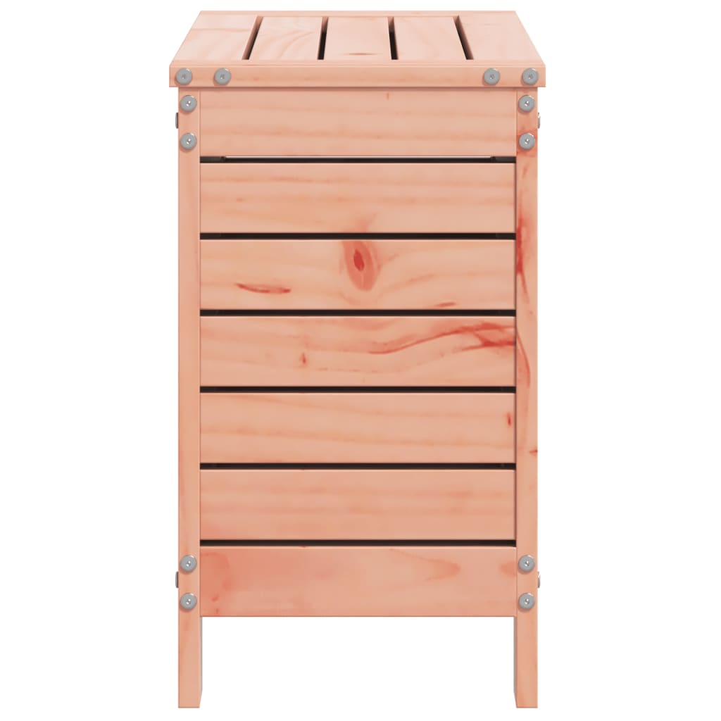 Solid Wood Douglas Garden Footstool, 62x31.5x52 cm - Natural Finish