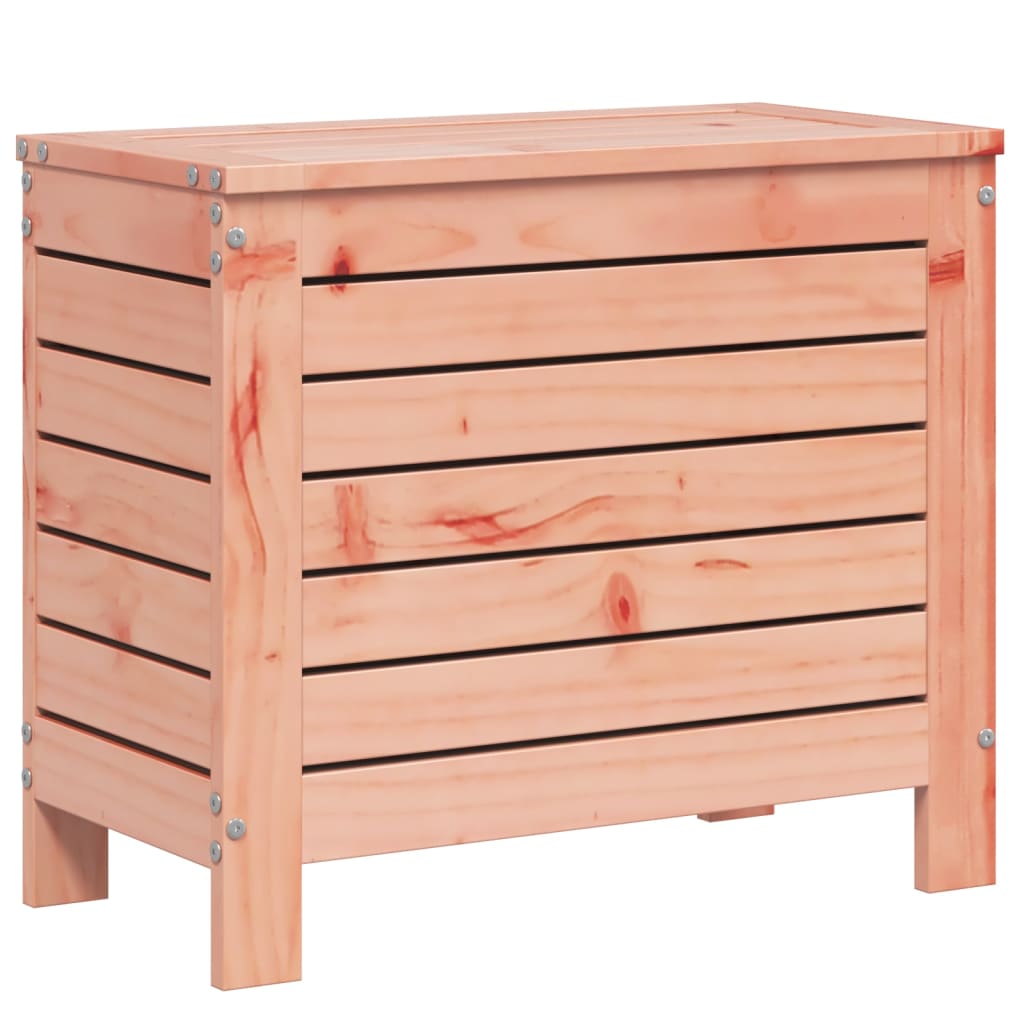 Solid Wood Douglas Garden Footstool, 62x31.5x52 cm - Natural Finish