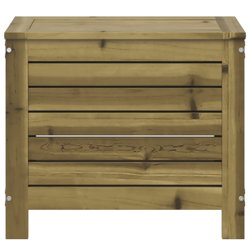 Impregnated Pine Wood Garden Footstool - 62x31.5x52 cm