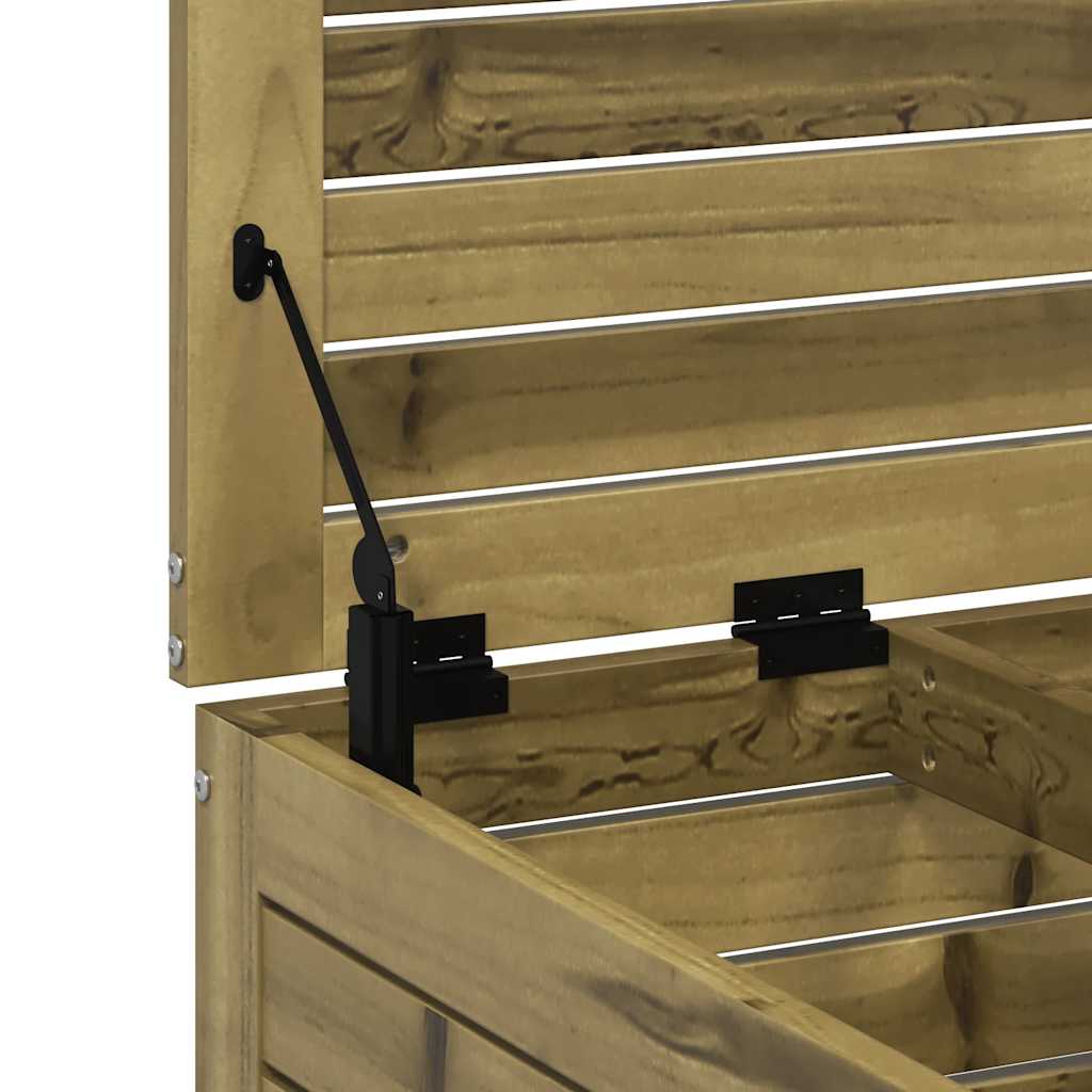 Impregnated Pine Garden Footstool 62x63.5x32 cm - Durable Outdoor Seat