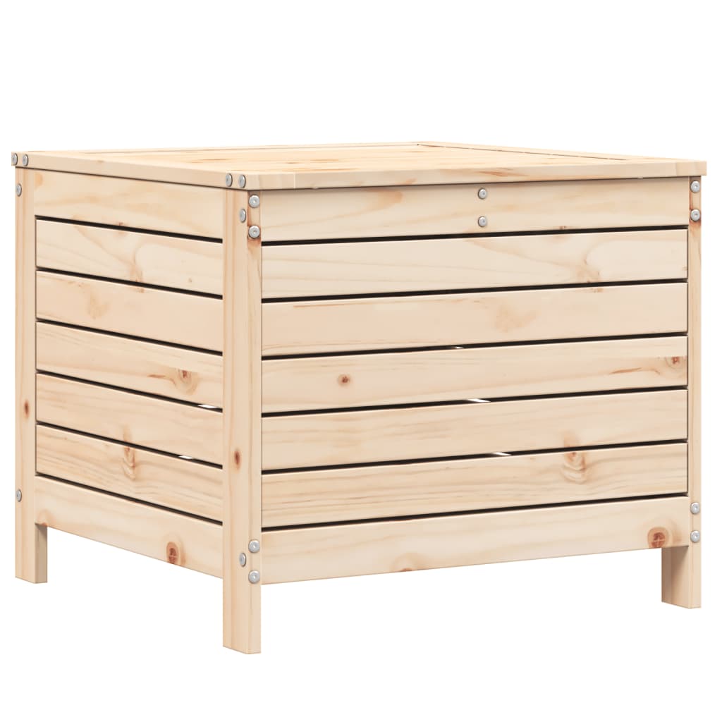 Solid Pine Garden Footstool 62x63.5x53.5 cm - Durable & Stylish Design
