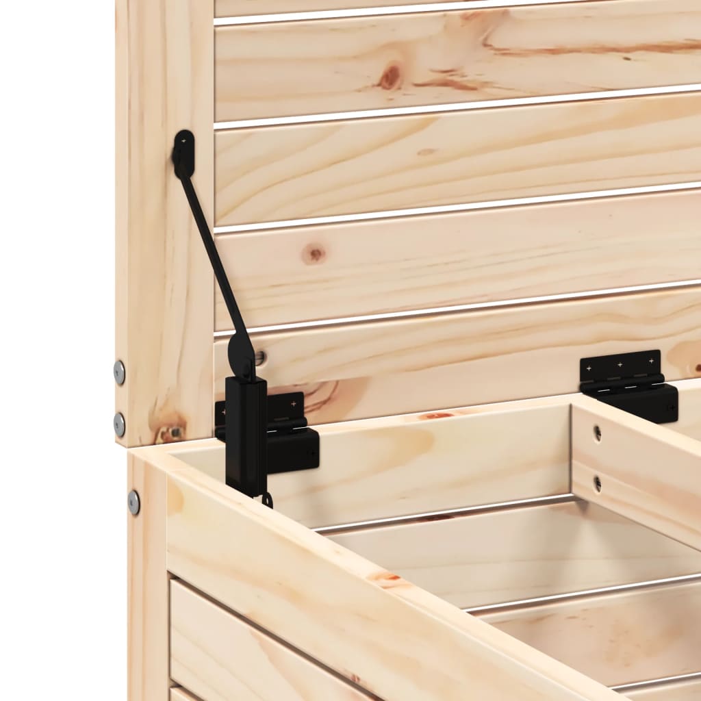 Solid Pine Garden Footstool 62x63.5x53.5 cm - Durable & Stylish Design