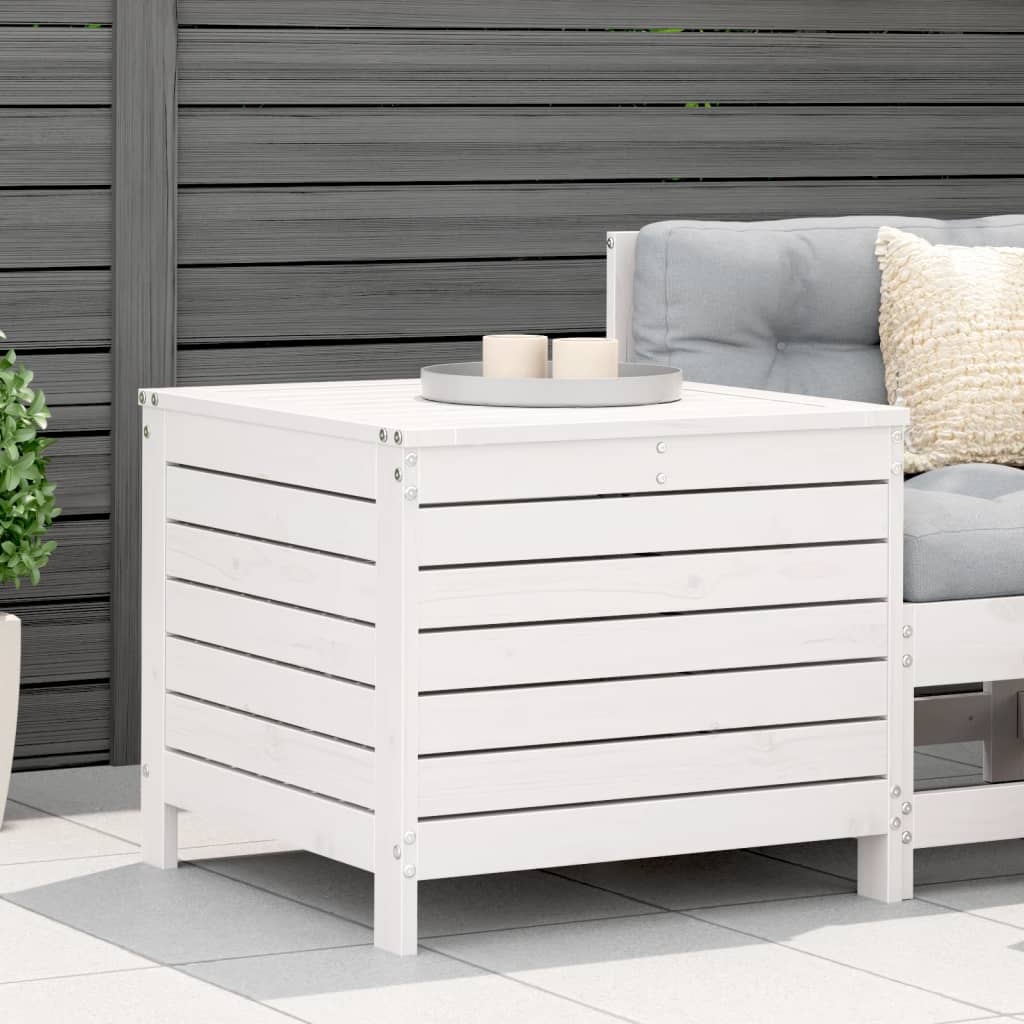White Pine Garden Footstool - Solid Wood 62x63.5x53.5 cm