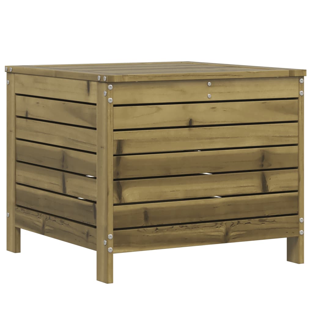 Garden Footstool 62x63.5x53.5 cm - Impregnated Pine Wood Stool