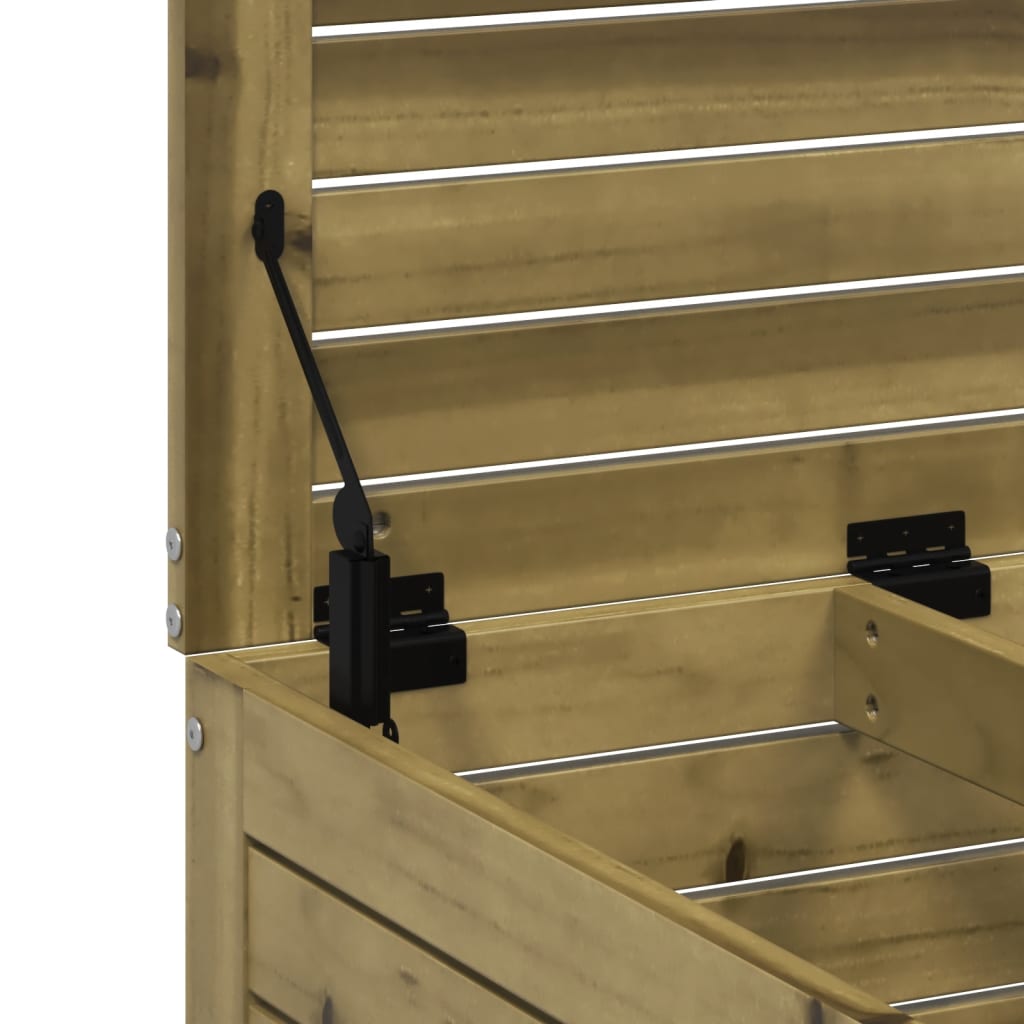 Garden Footstool 62x63.5x53.5 cm - Impregnated Pine Wood Stool