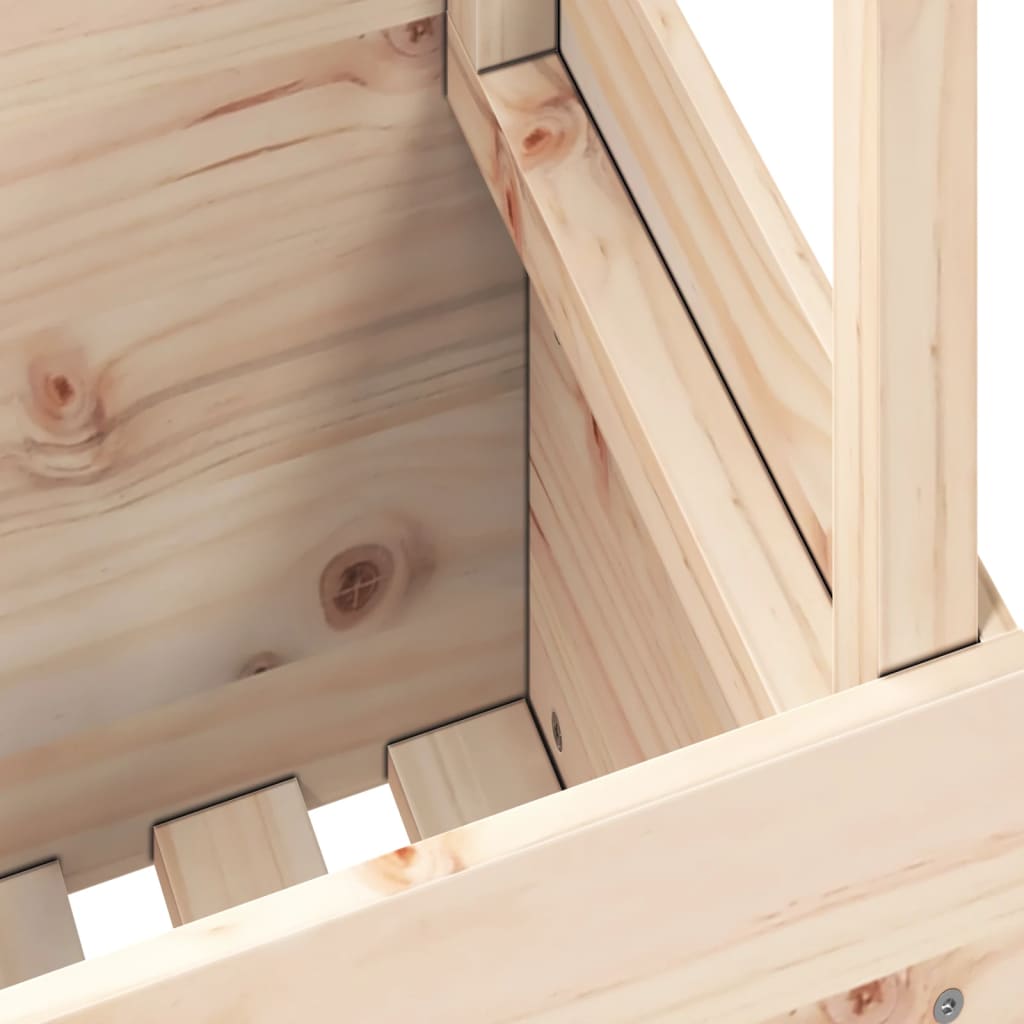 Solid Wood Pine Garden Table 100x50x75 cm - Natural Elegance