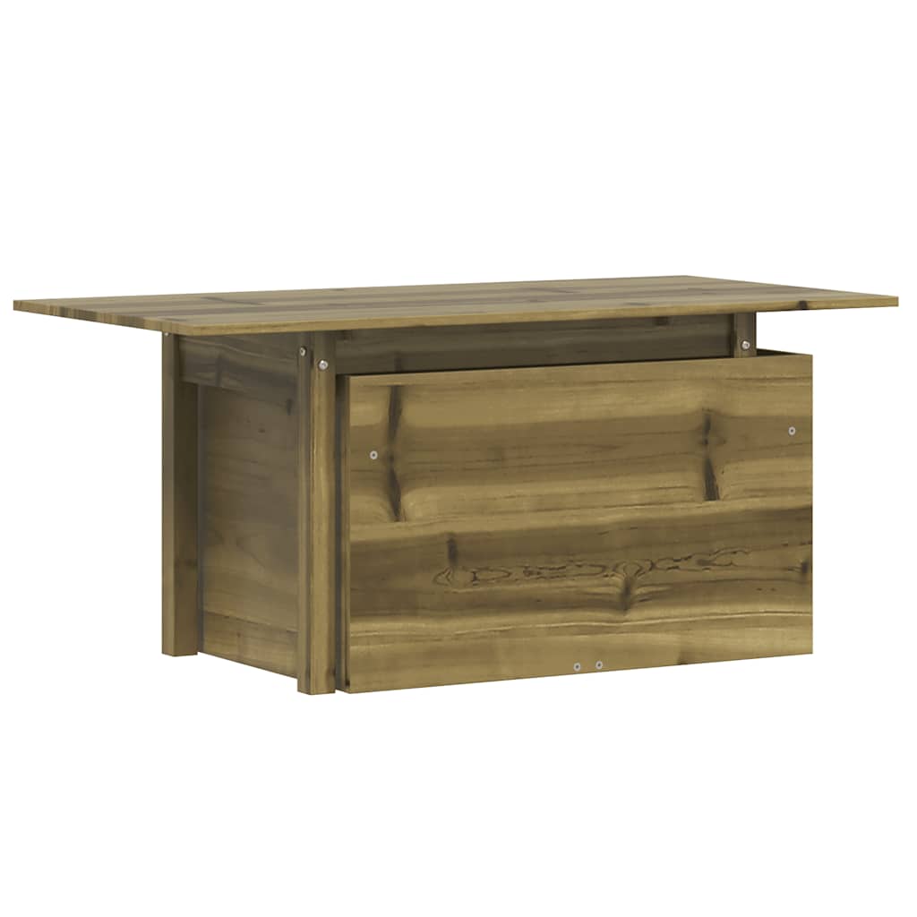 Impregnated Pine Wood Garden Table 100x50x75 cm