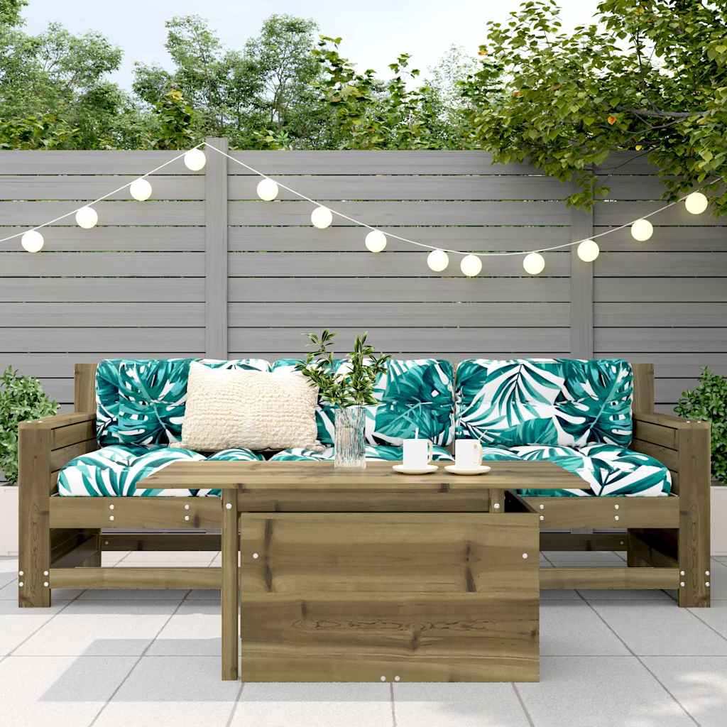 Impregnated Pine Wood Garden Table 100x50x75 cm