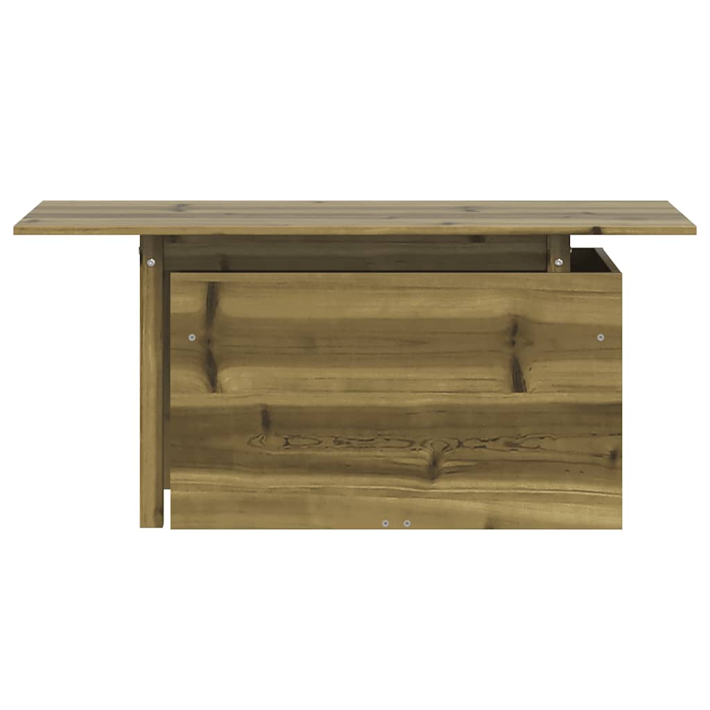 Impregnated Pine Wood Garden Table 100x50x75 cm