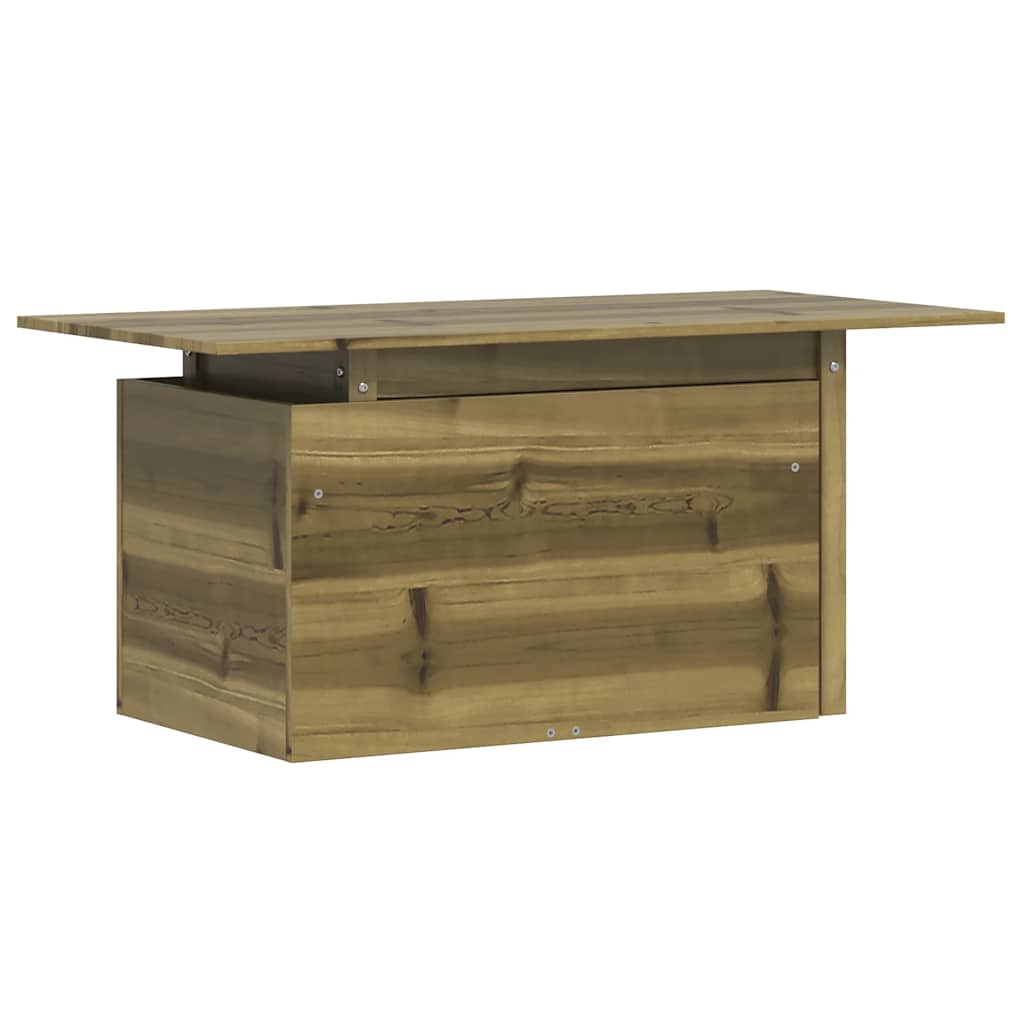 Impregnated Pine Wood Garden Table 100x50x75 cm