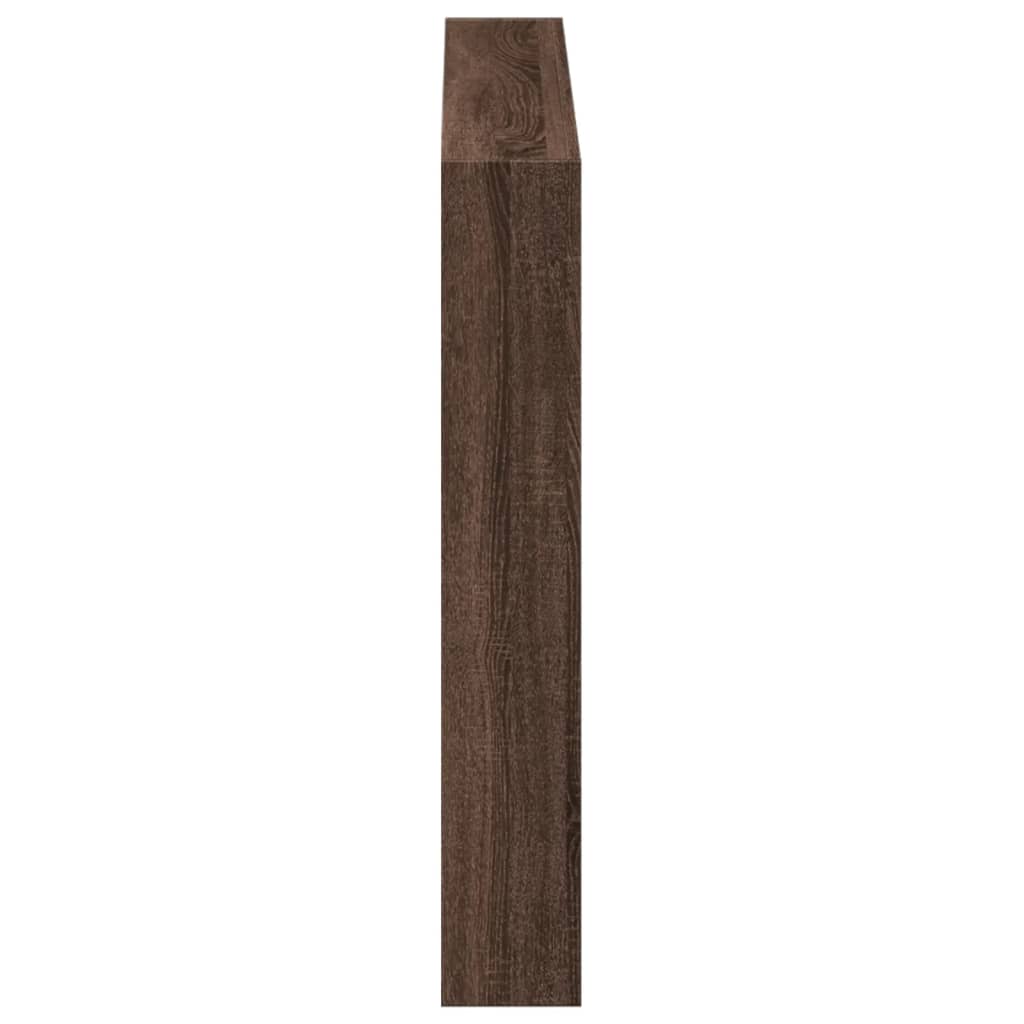 LED Headboard Cabinet, Brown Oak, 100x17x102 cm - Stylish & Functional