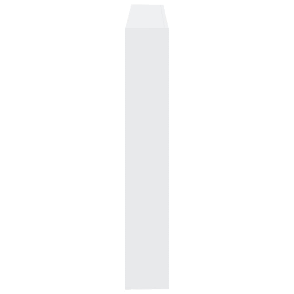 White LED Headboard Cabinet, 140x17x102 cm - Sleek & Modern Design