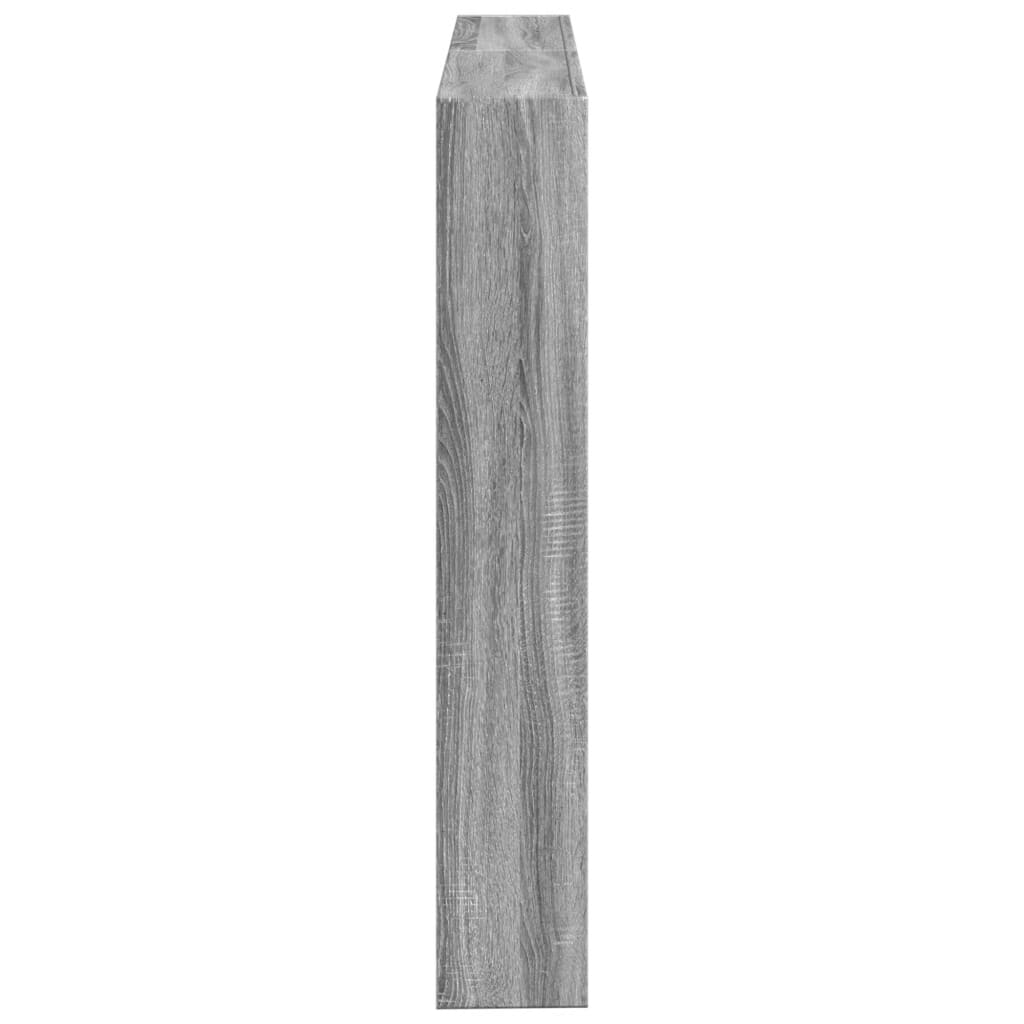Grey Sonoma LED Headboard Cabinet - 140x17x102 cm