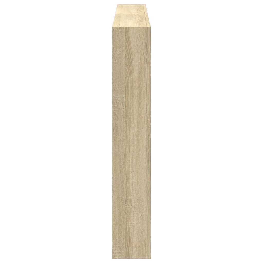 Sonoma Oak LED Headboard Cabinet 160x17x102 cm | Stylish Bedroom Storage