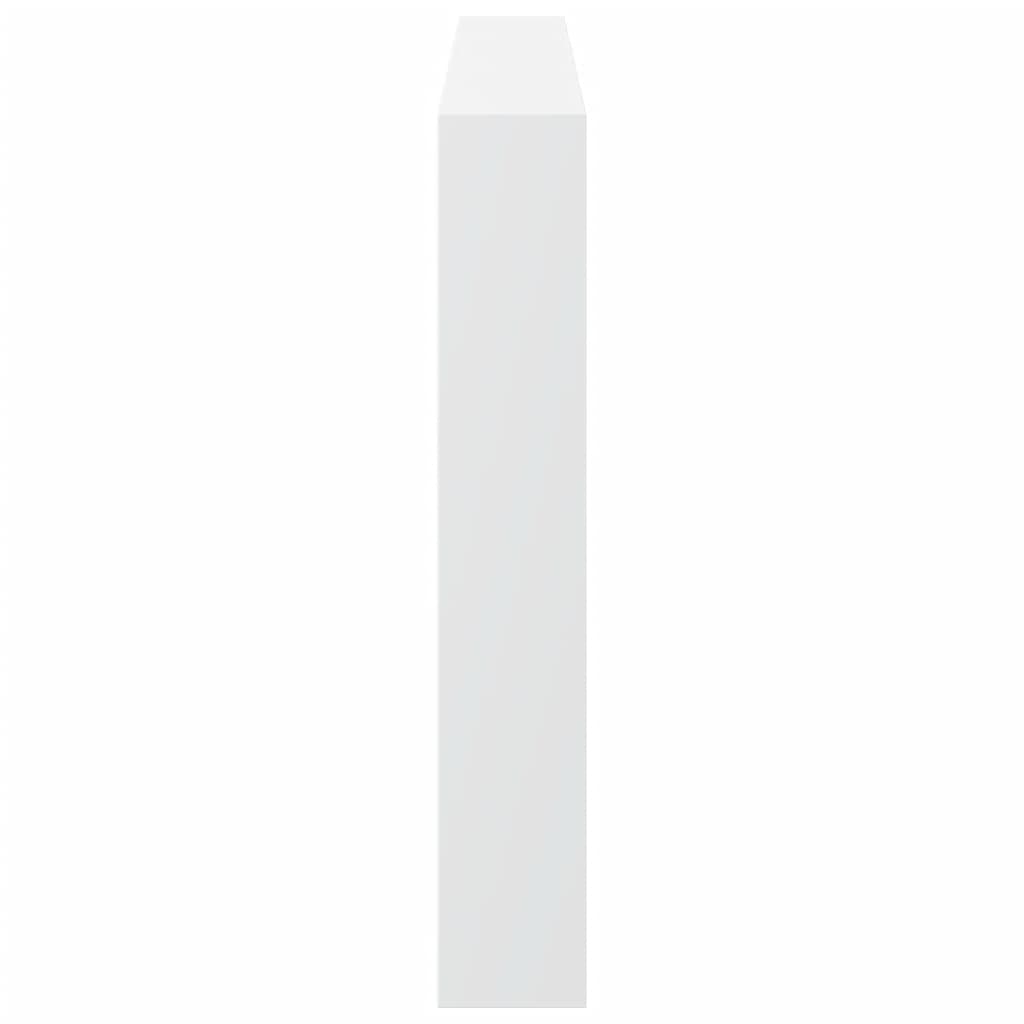 LED Headboard Cabinet White 180x17x102 cm - Stylish Storage Solution