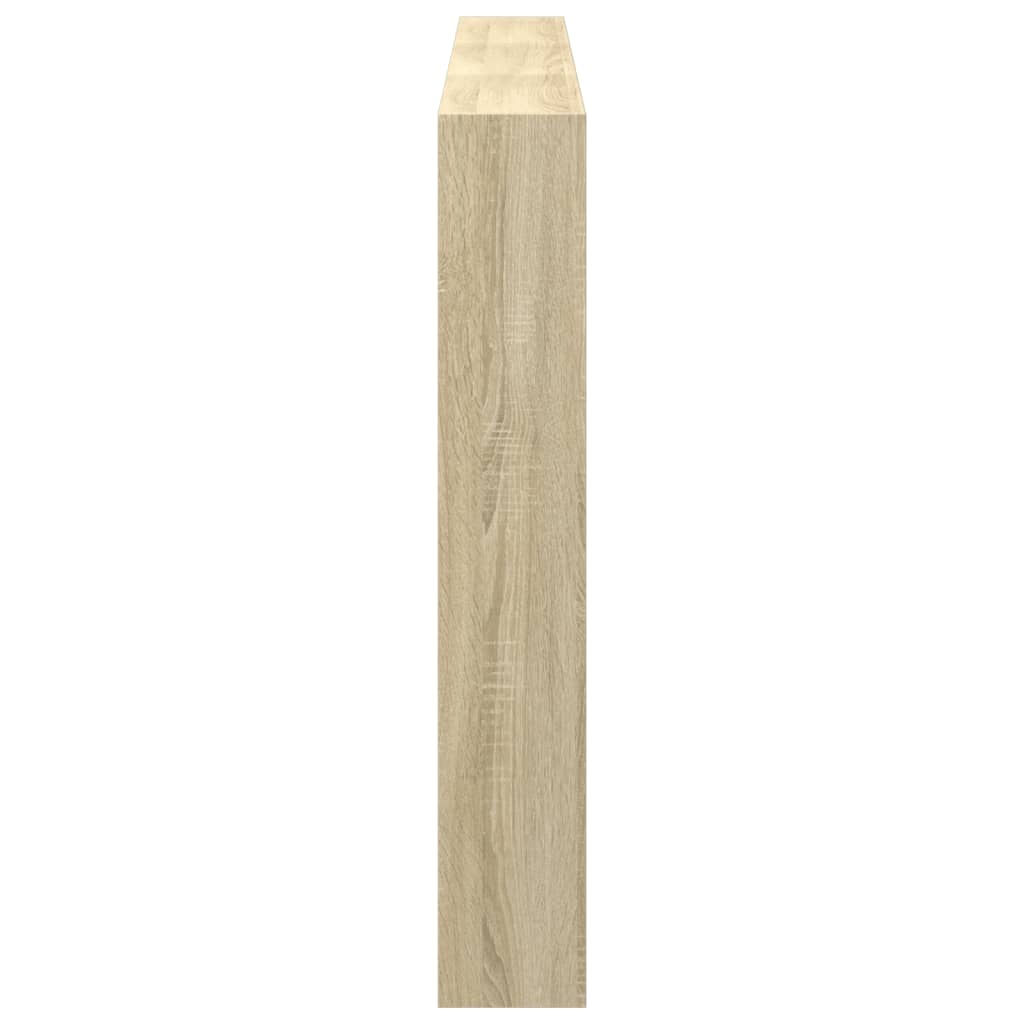 Sonoma Oak Headboard Cabinet with LED 180x17x102 cm