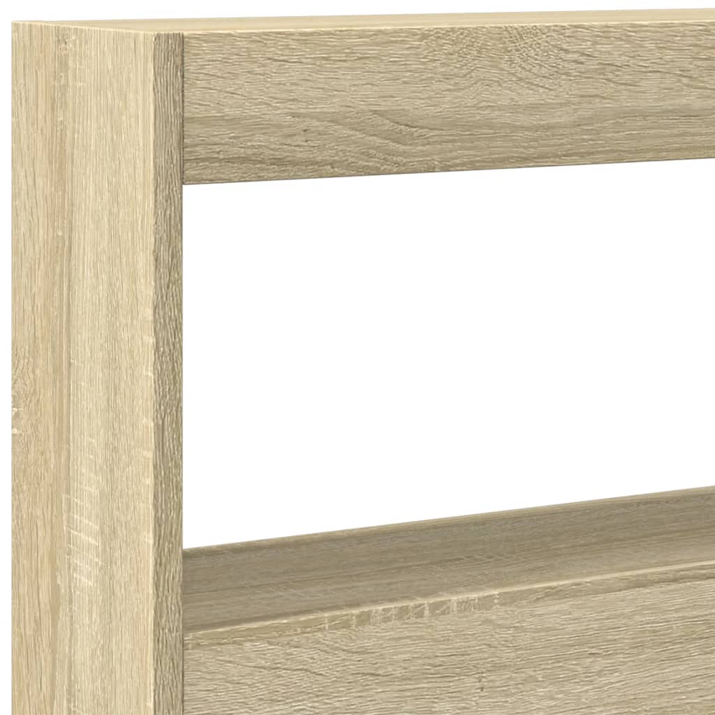 Sonoma Oak Headboard Cabinet with LED 180x17x102 cm