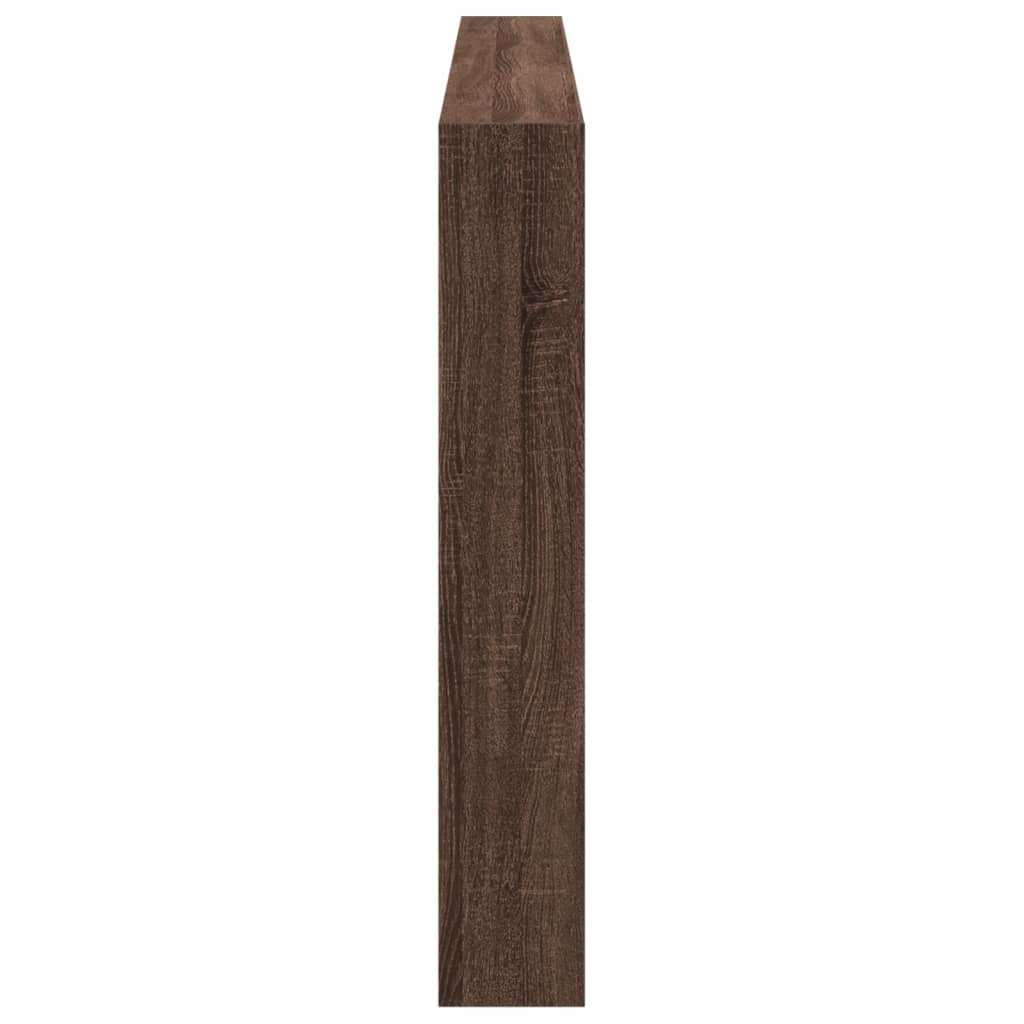 LED Brown Oak Headboard Cabinet, 200x17x102 cm - Stylish & Functional