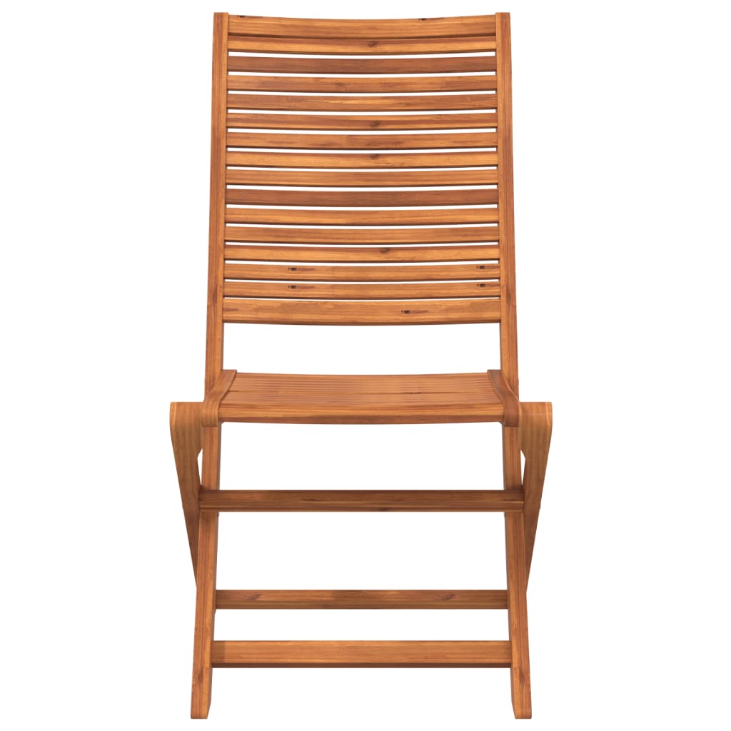 Folding Garden Chairs 4 pcs Solid Wood Acacia