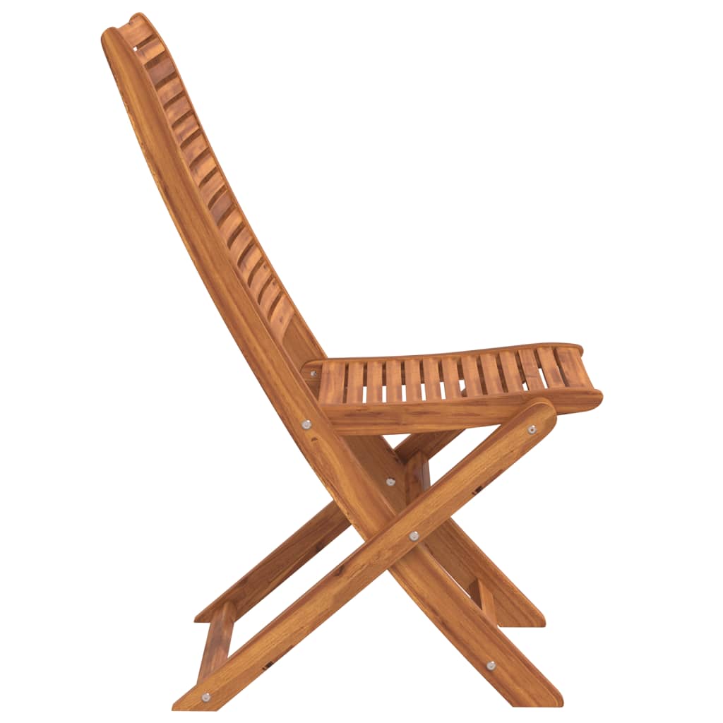 Folding Garden Chairs 4 pcs Solid Wood Acacia