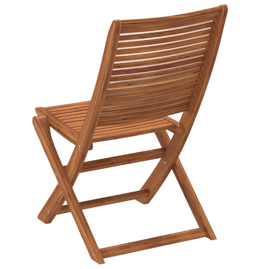 Folding Garden Chairs 4 pcs Solid Wood Acacia