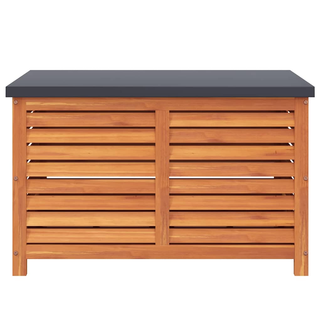 Solid Wood Eucalyptus Garden Storage Box 90x48x55 cm