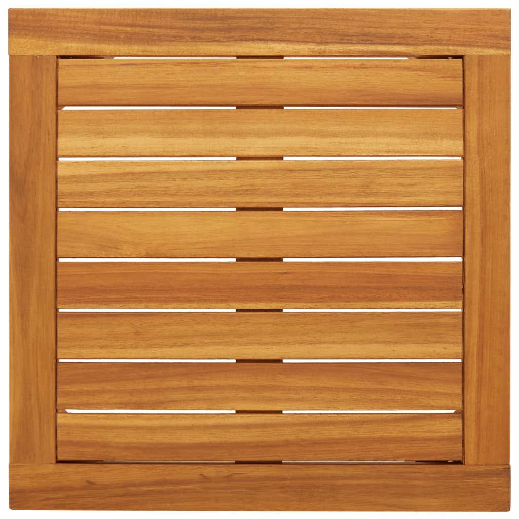 5-Piece Grey Rattan & Acacia Wood Garden Lounge Set