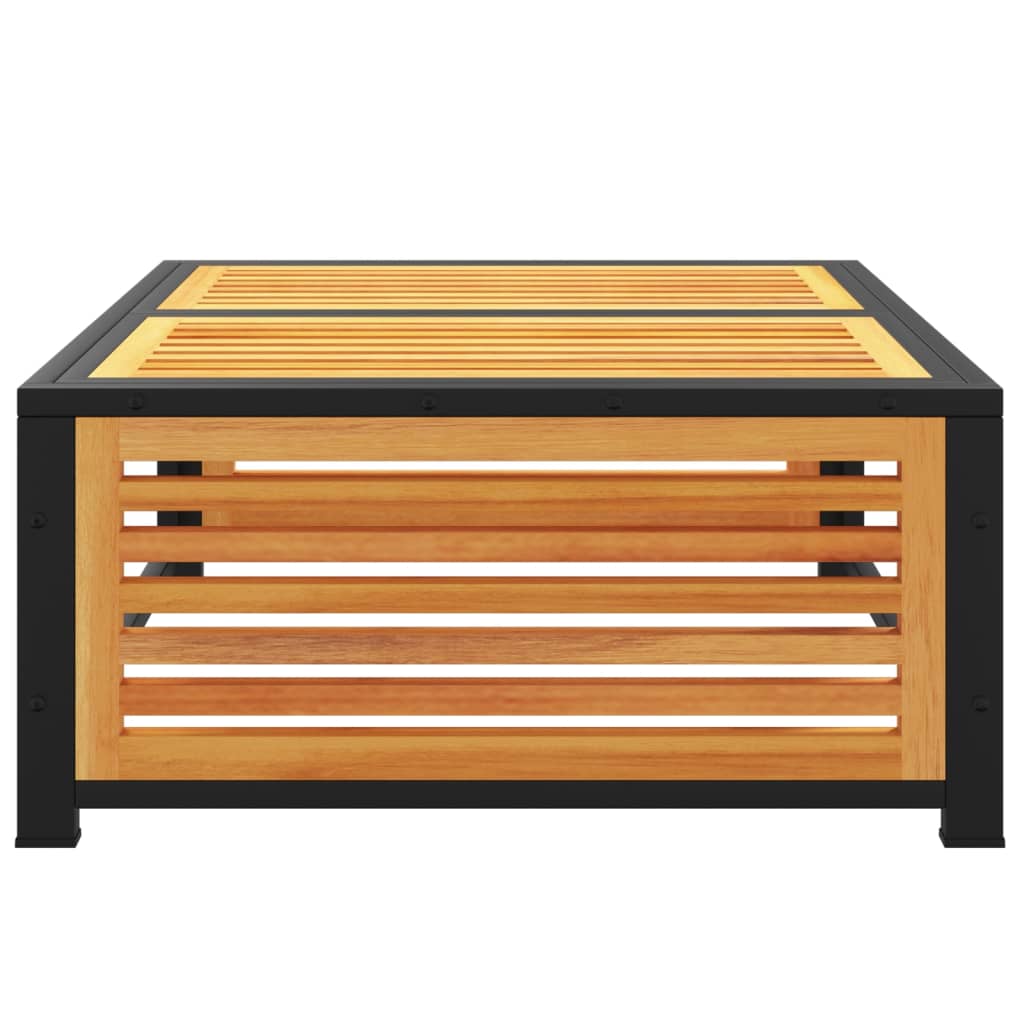 Solid Acacia Wood Garden Table 68x68x30 cm - Elegant Outdoor Decor