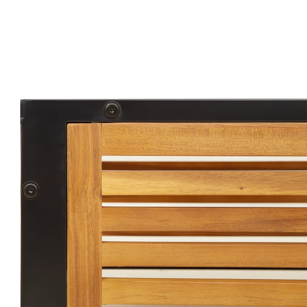 Solid Acacia Wood Garden Table 68x68x30 cm - Elegant Outdoor Decor