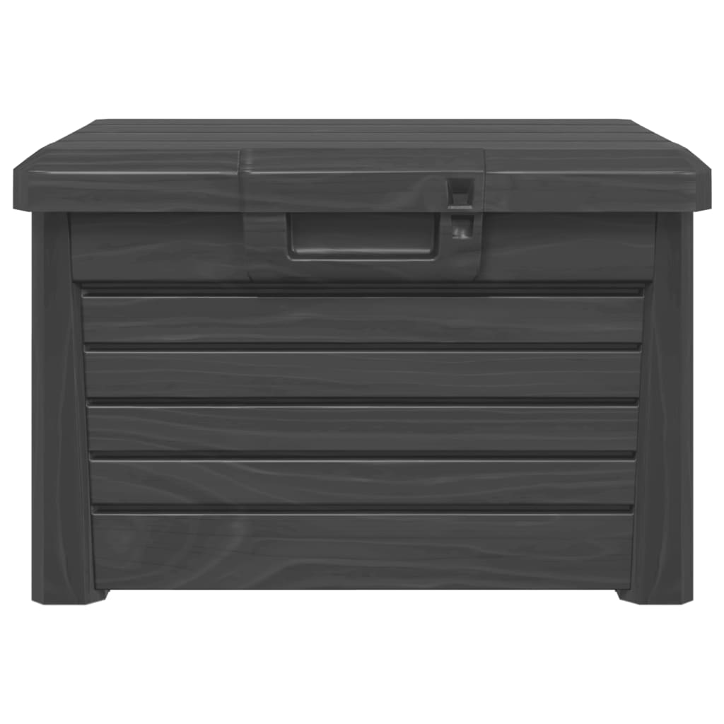 Anthracite Outdoor Cushion Box 73x50.5x46.5 cm Polypropylene
