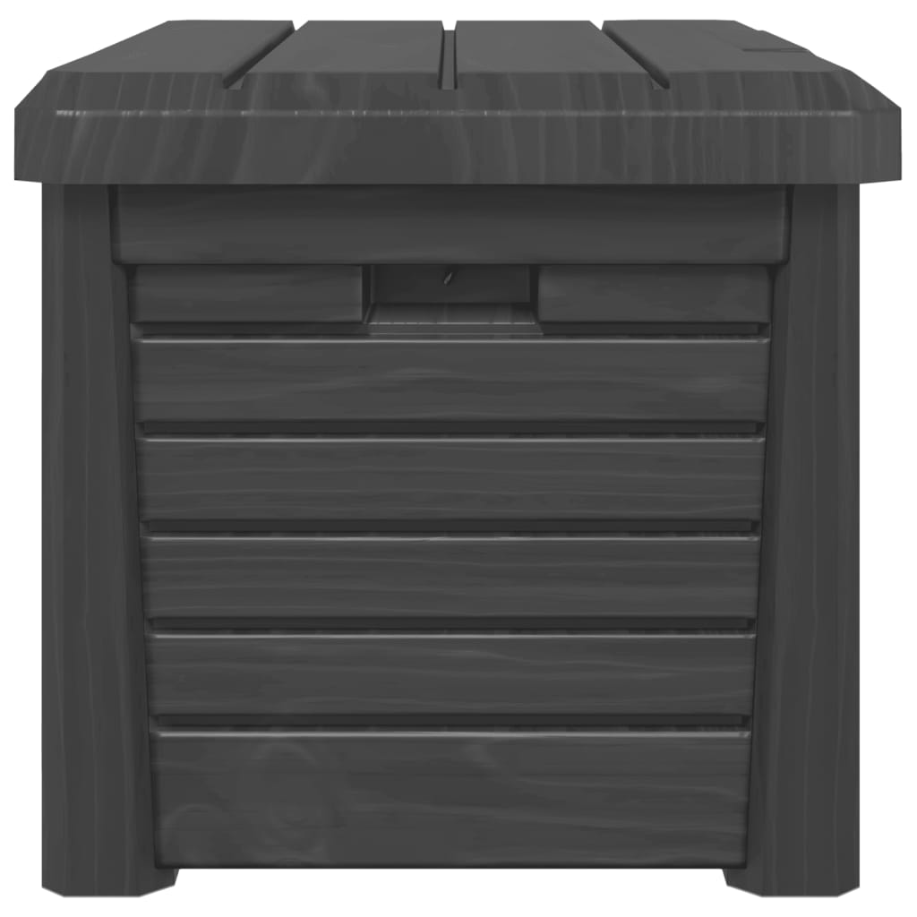 Anthracite Outdoor Cushion Box 73x50.5x46.5 cm Polypropylene