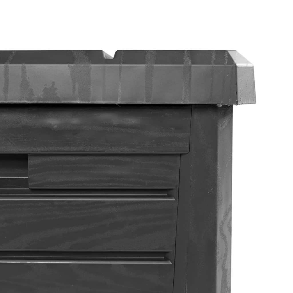 Anthracite Outdoor Cushion Box 73x50.5x46.5 cm Polypropylene