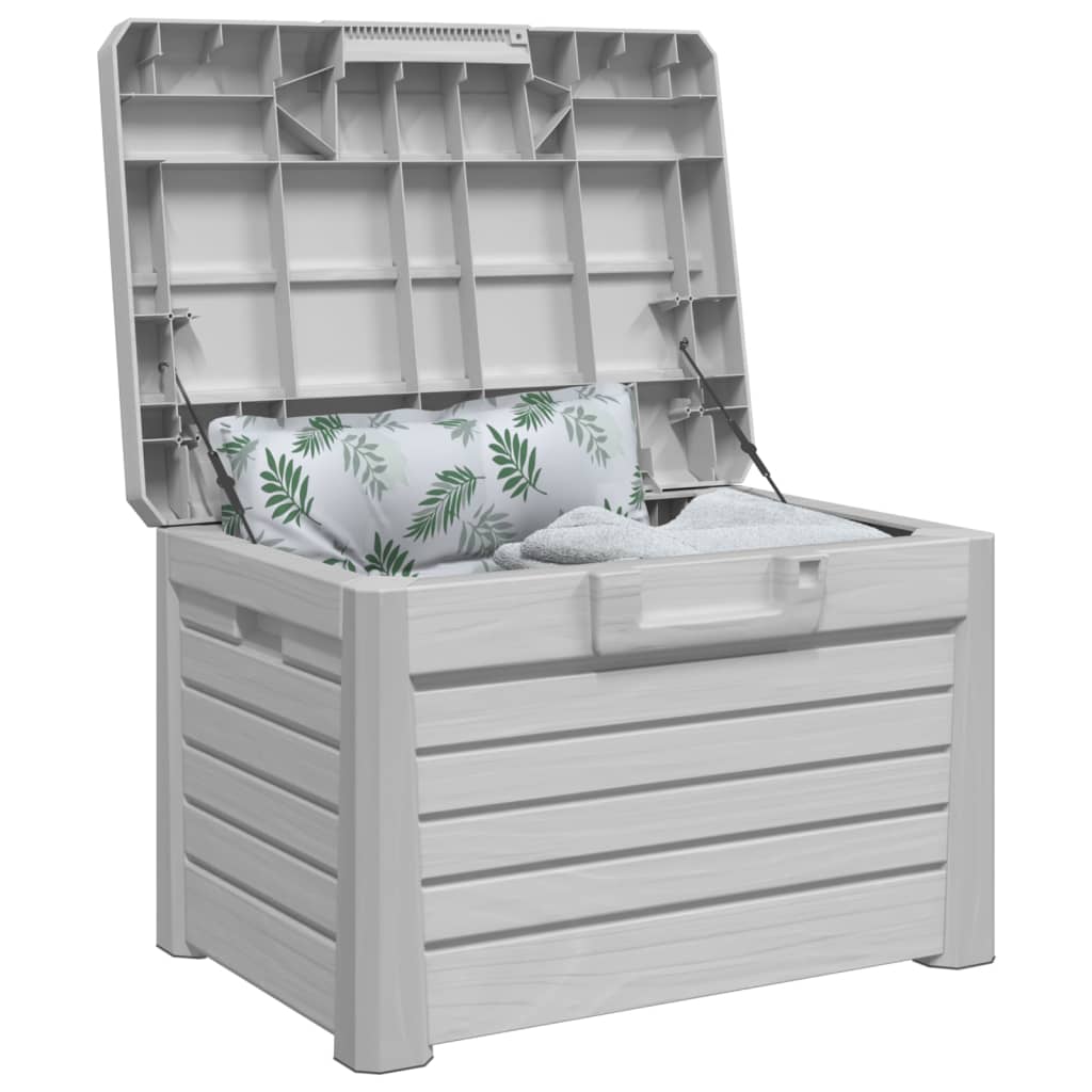Outdoor Cushion Box, Grey Polypropylene, 73x50.5x46.5 cm Storage Solution