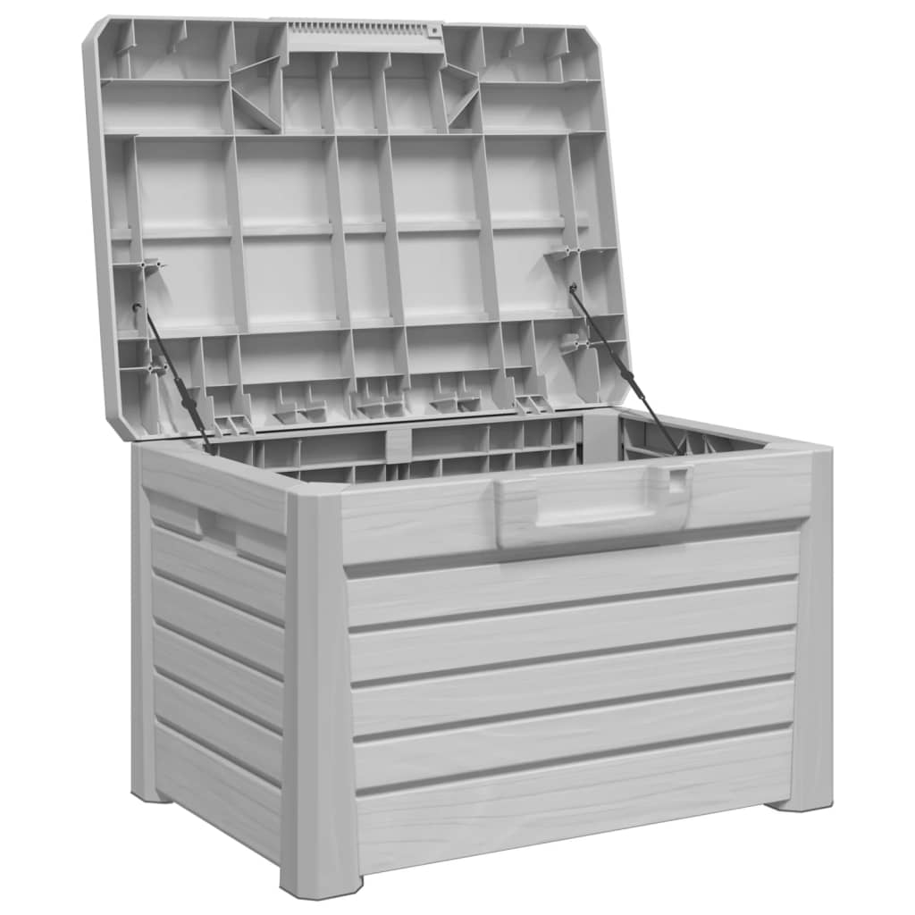 Outdoor Cushion Box, Grey Polypropylene, 73x50.5x46.5 cm Storage Solution