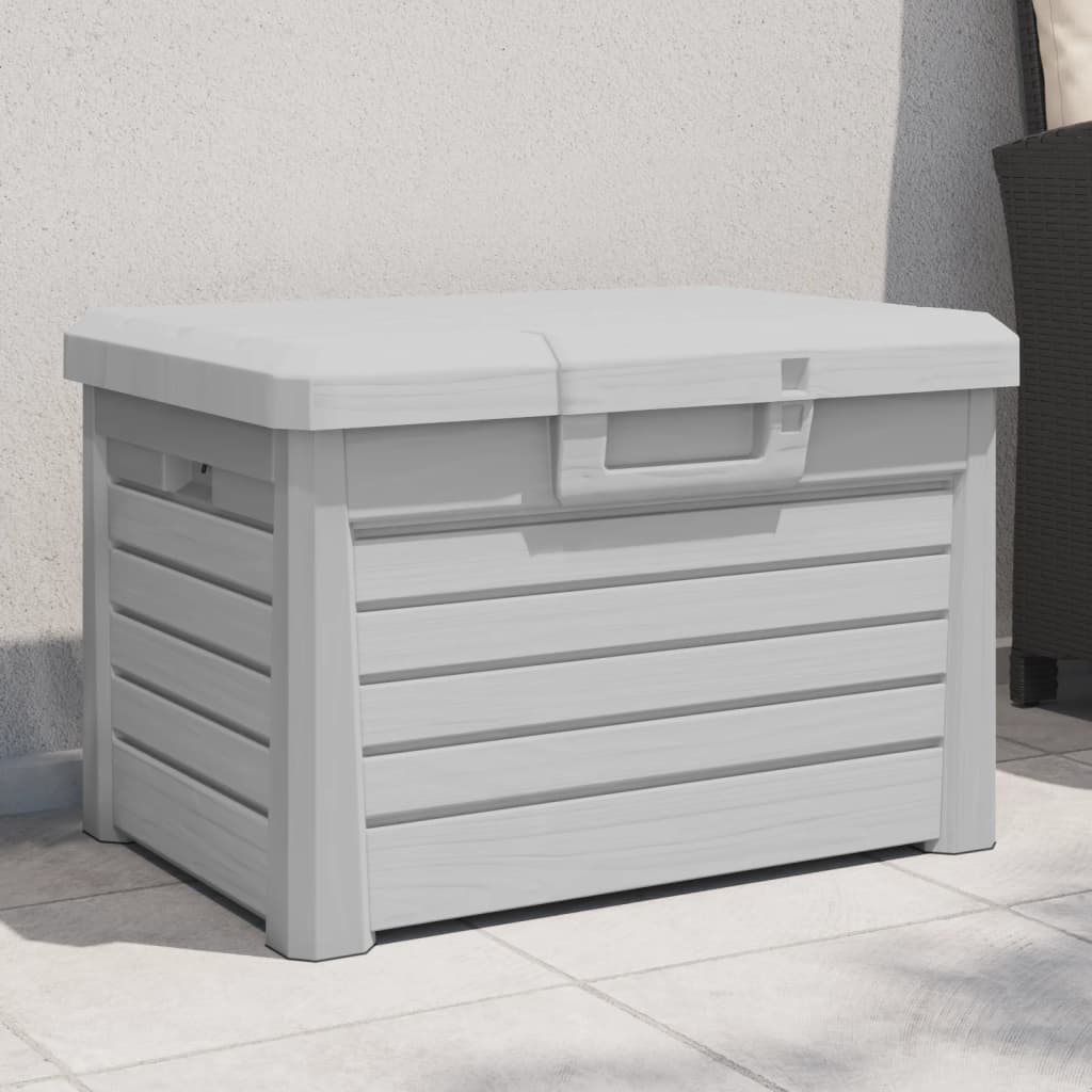 Outdoor Cushion Box, Grey Polypropylene, 73x50.5x46.5 cm Storage Solution