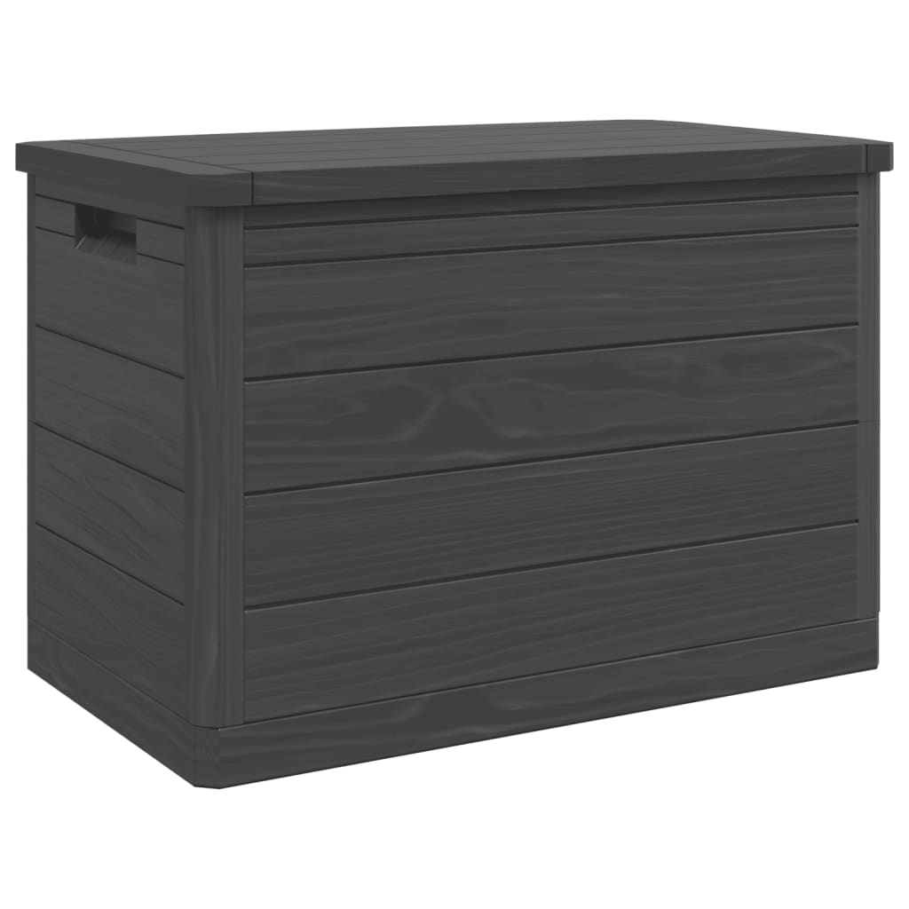 Anthracite Outdoor Cushion Box, 77.5x44.5x53cm, Durable Polypropylene