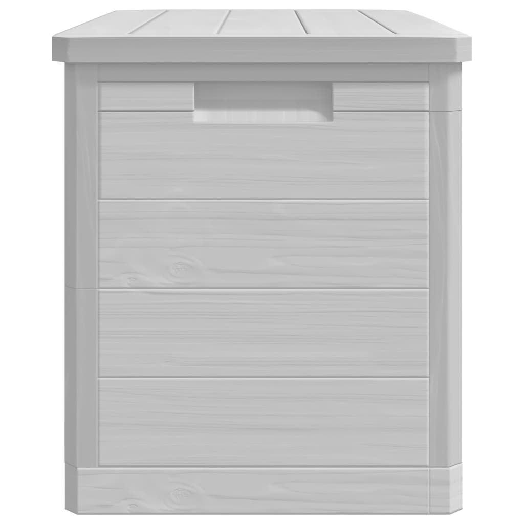Durable Grey Outdoor Cushion Box - 77.5x44.5x53 cm Polypropylene