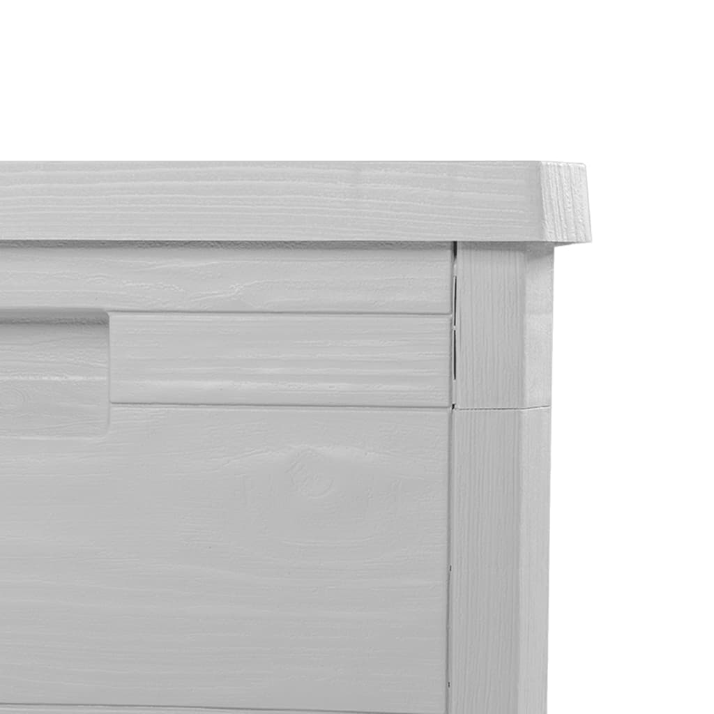Durable Grey Outdoor Cushion Box - 77.5x44.5x53 cm Polypropylene